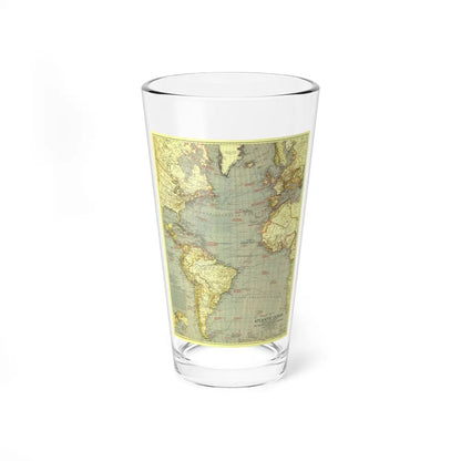 Atlantic Ocean (1939) (Map) Pint Glass 16oz-16oz-Go Mug Yourself