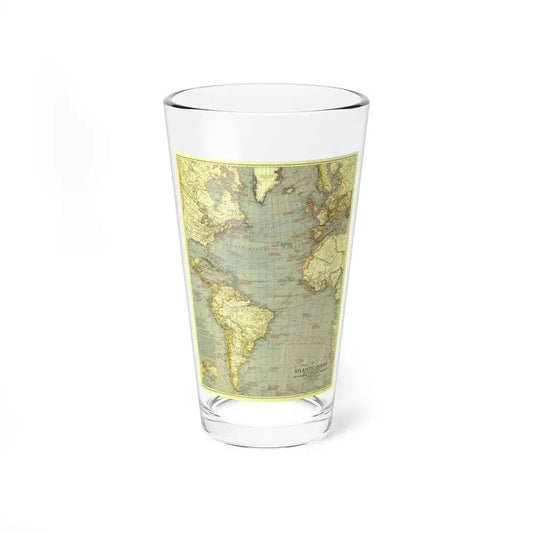 Atlantic Ocean (1939) (Map) Pint Glass 16oz 16oz - Go Mug Yourself