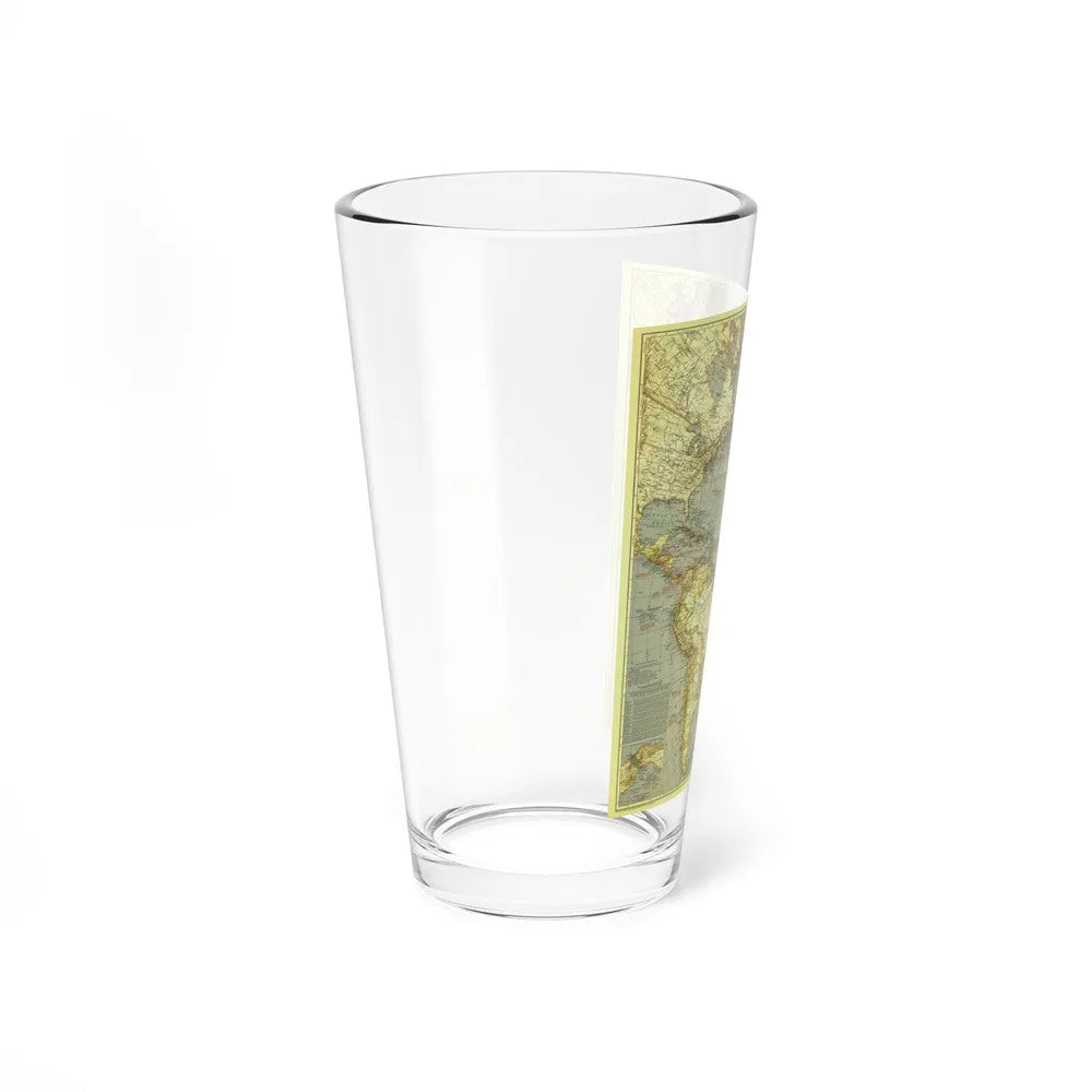 Atlantic Ocean (1939) (Map) Pint Glass 16oz-Go Mug Yourself