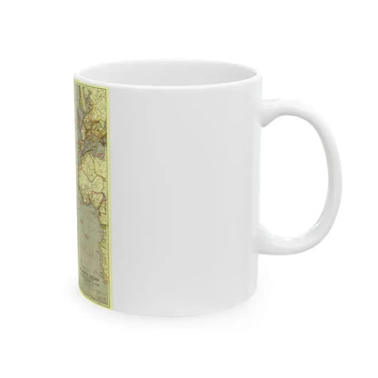 Atlantic Ocean (1939) (Map) White Coffee Mug - Go Mug Yourself