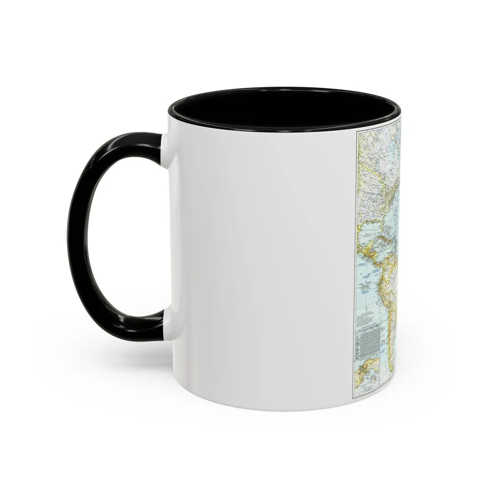 Atlantic Ocean (1941) (Map) Accent Coffee Mug-Go Mug Yourself