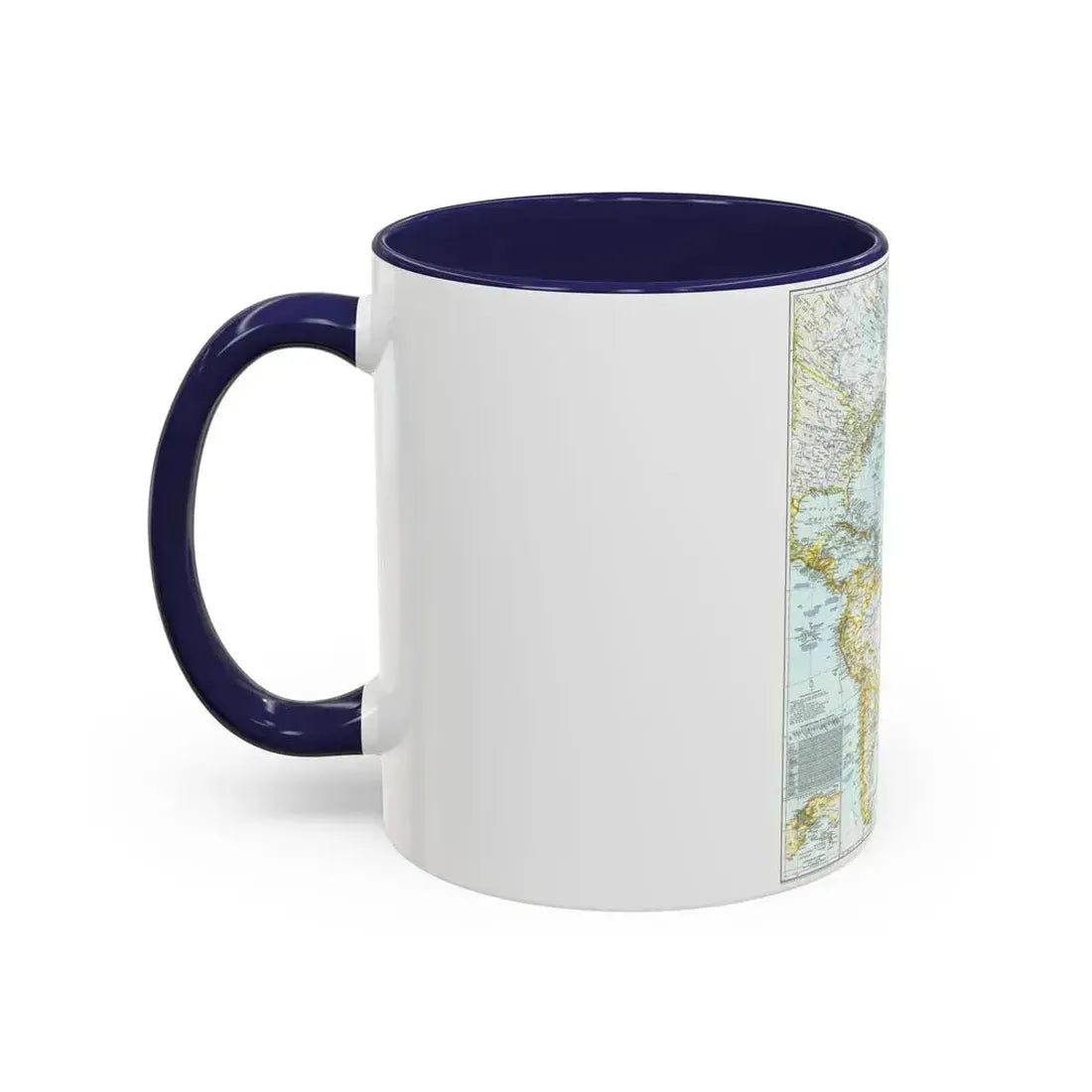 Atlantic Ocean (1941) (Map) Accent Coffee Mug - Go Mug Yourself
