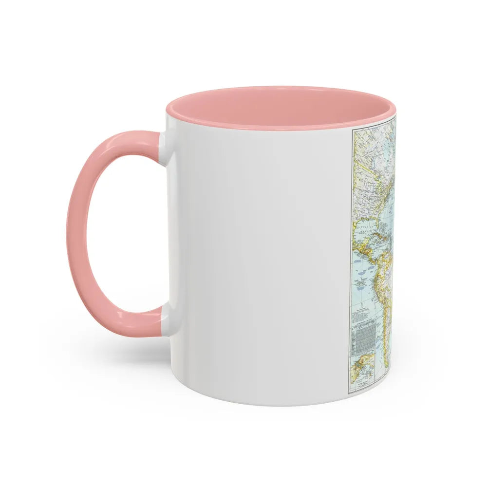 Atlantic Ocean (1941) (Map) Accent Coffee Mug-Go Mug Yourself