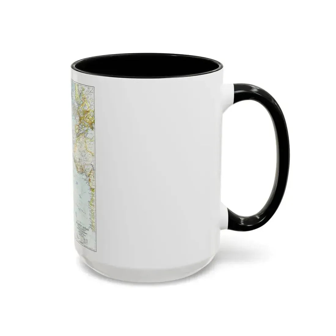 Atlantic Ocean (1941) (Map) Accent Coffee Mug - Go Mug Yourself