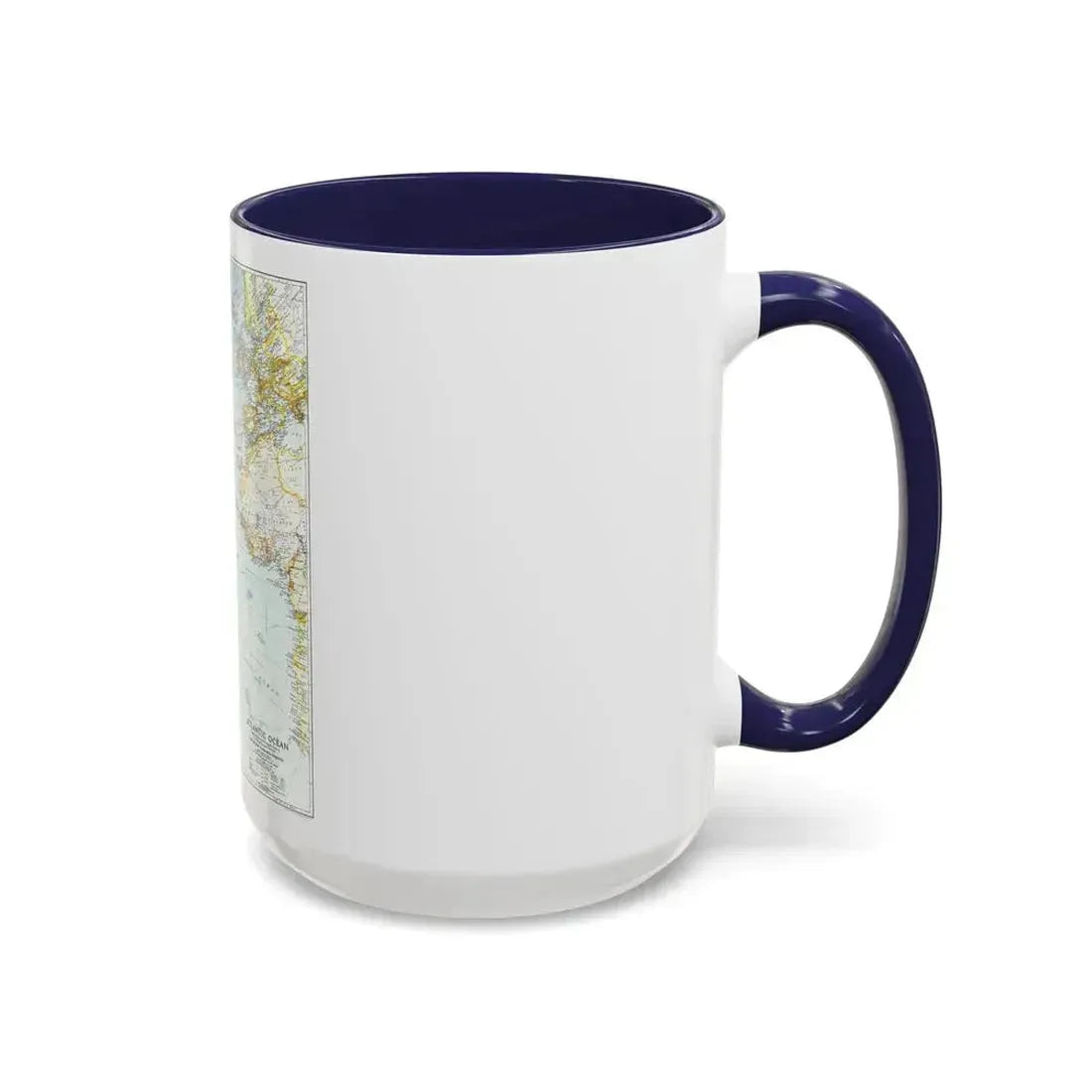 Atlantic Ocean (1941) (Map) Accent Coffee Mug - Go Mug Yourself