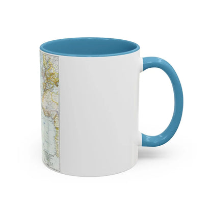 Atlantic Ocean (1941) (Map) Accent Coffee Mug-Go Mug Yourself