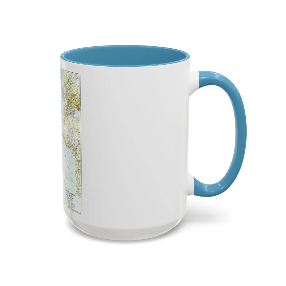 Atlantic Ocean (1941) (Map) Accent Coffee Mug-Go Mug Yourself