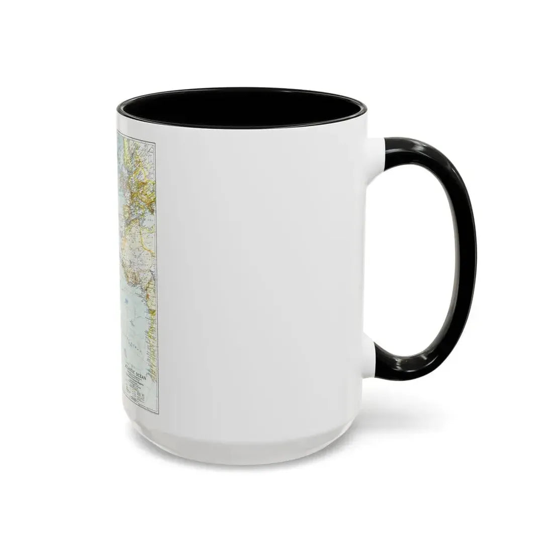 Atlantic Ocean (1941) (Map) Accent Coffee Mug - Go Mug Yourself
