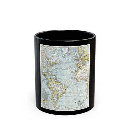 Atlantic Ocean (1941) (Map) Black Coffee Mug-11oz-Go Mug Yourself