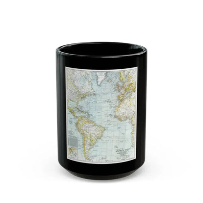 Atlantic Ocean (1941) (Map) Black Coffee Mug 15oz - Go Mug Yourself