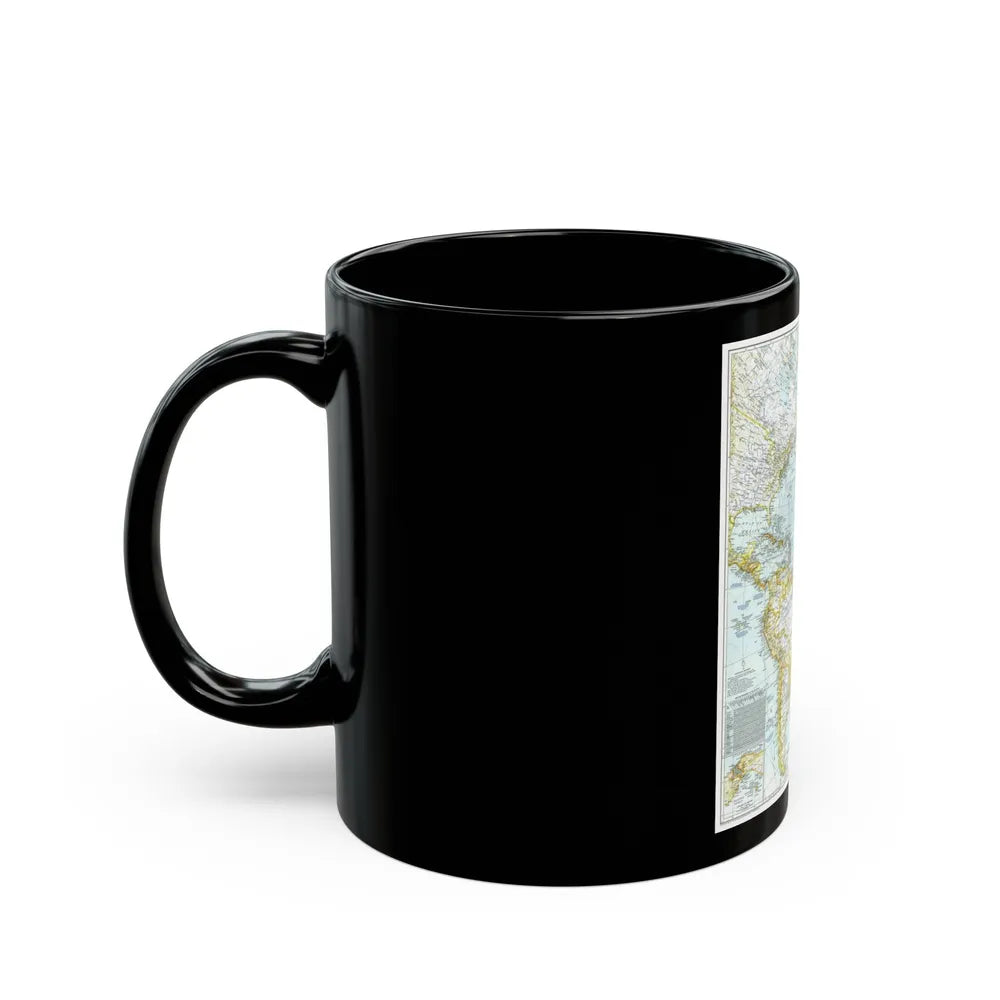 Atlantic Ocean (1941) (Map) Black Coffee Mug-Go Mug Yourself