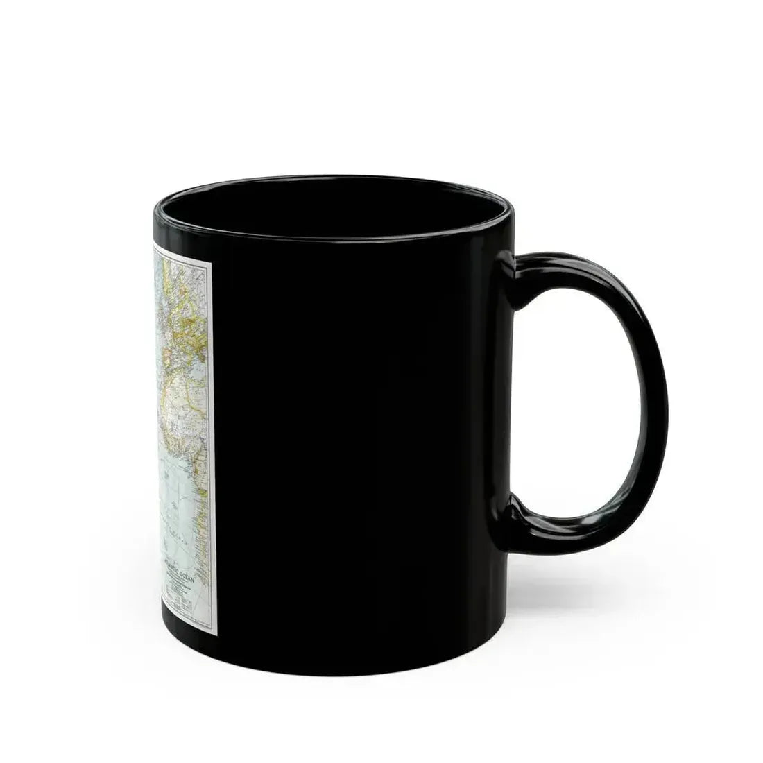 Atlantic Ocean (1941) (Map) Black Coffee Mug - Go Mug Yourself