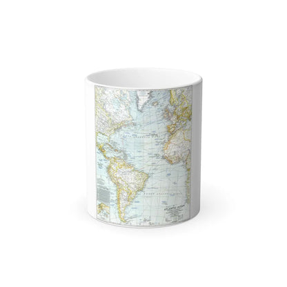 Atlantic Ocean (1941) (Map) Color Changing Mug 11oz-Go Mug Yourself