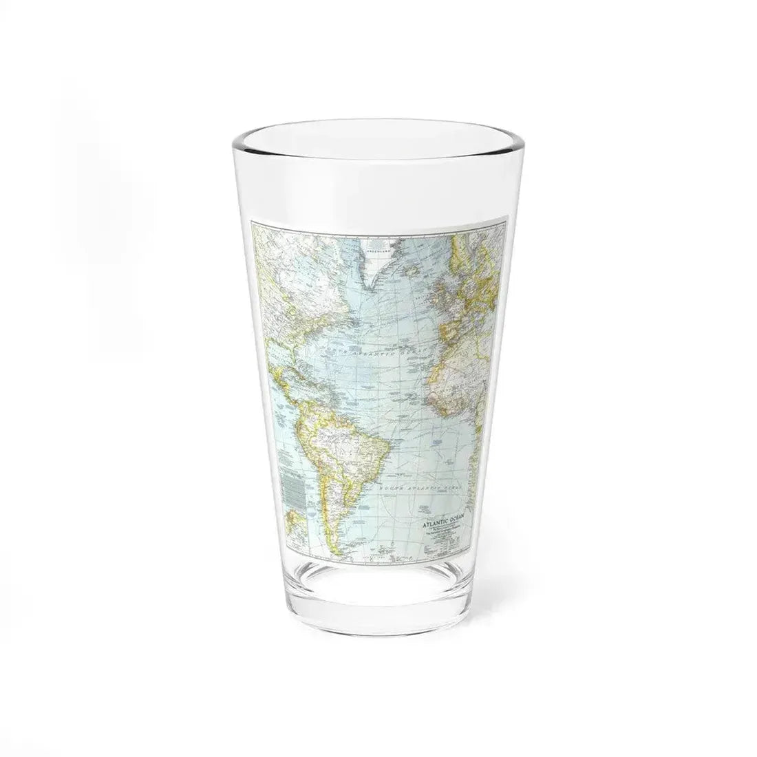 Atlantic Ocean (1941) (Map) Pint Glass 16oz 16oz - Go Mug Yourself