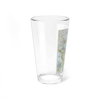 Atlantic Ocean (1941) (Map) Pint Glass 16oz-Go Mug Yourself