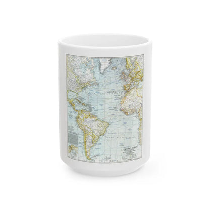 Atlantic Ocean (1941) (Map) White Coffee Mug-15oz-Go Mug Yourself