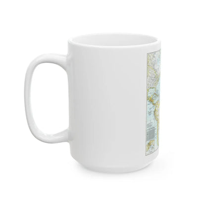 Atlantic Ocean (1941) (Map) White Coffee Mug-Go Mug Yourself