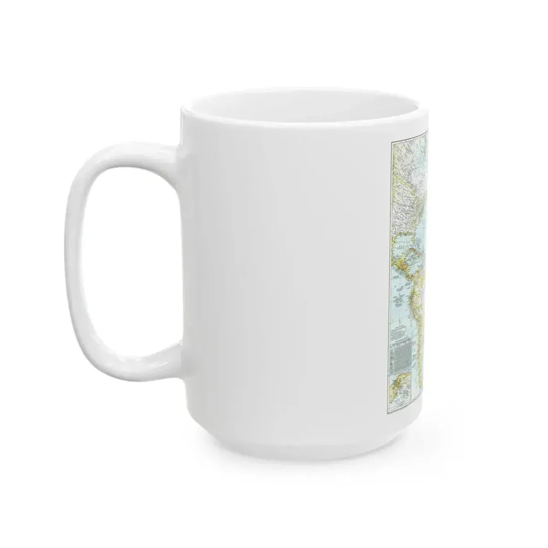 Atlantic Ocean (1941) (Map) White Coffee Mug - Go Mug Yourself