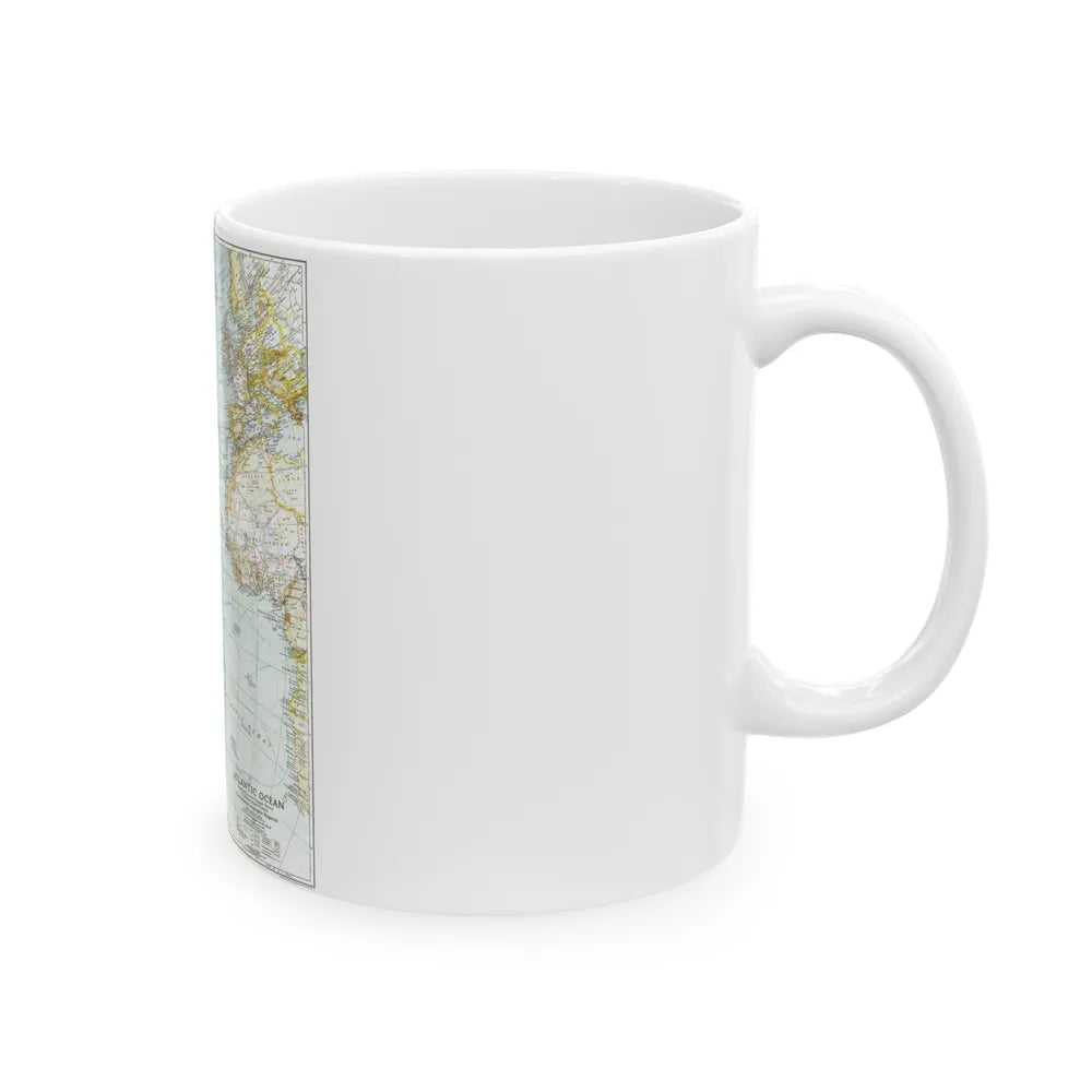 Atlantic Ocean (1941) (Map) White Coffee Mug-Go Mug Yourself