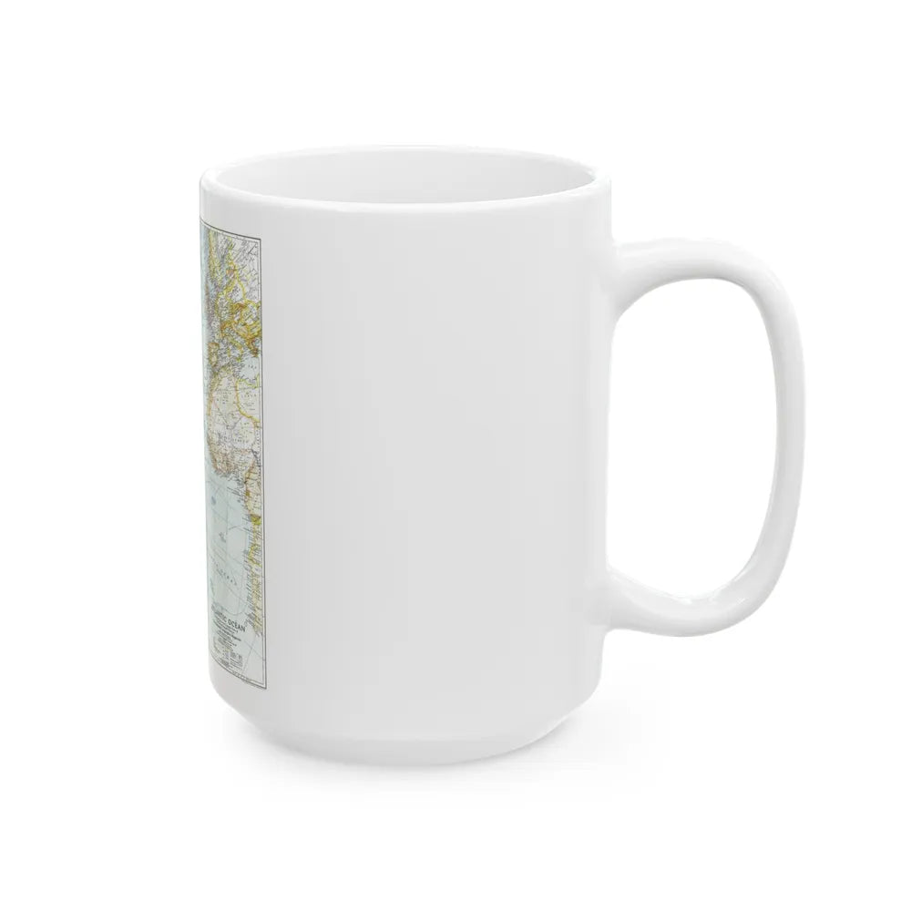 Atlantic Ocean (1941) (Map) White Coffee Mug-Go Mug Yourself