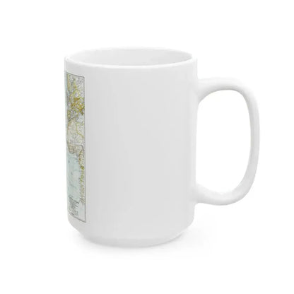 Atlantic Ocean (1941) (Map) White Coffee Mug - Go Mug Yourself