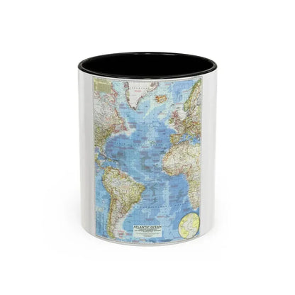 Atlantic Ocean (1955) (Map) Accent Coffee Mug 11oz Black - Go Mug Yourself