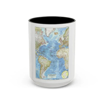 Atlantic Ocean (1955) (Map) Accent Coffee Mug 15oz Black - Go Mug Yourself
