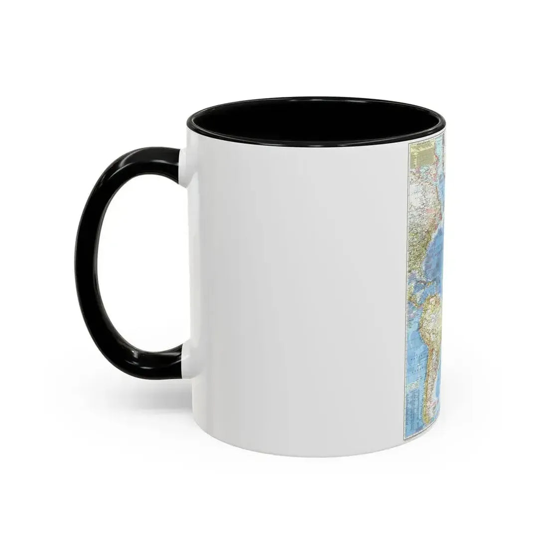 Atlantic Ocean (1955) (Map) Accent Coffee Mug - Go Mug Yourself