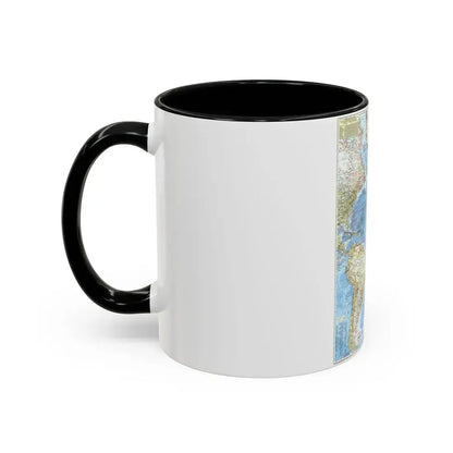 Atlantic Ocean (1955) (Map) Accent Coffee Mug - Go Mug Yourself