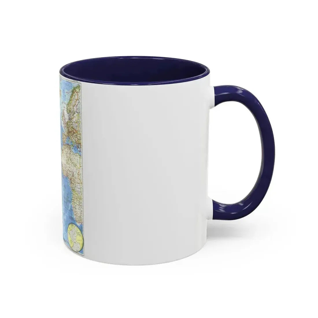 Atlantic Ocean (1955) (Map) Accent Coffee Mug - Go Mug Yourself