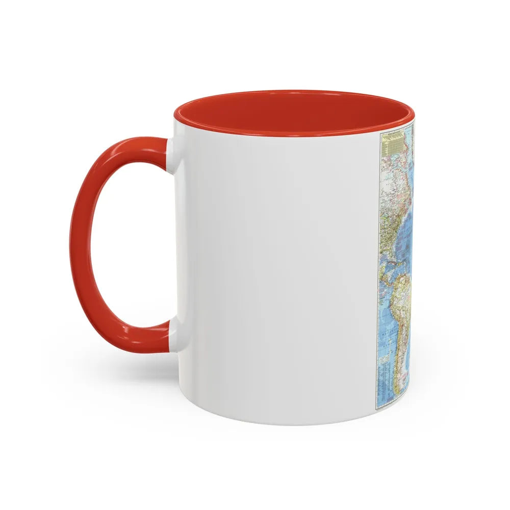 Atlantic Ocean (1955) (Map) Accent Coffee Mug-Go Mug Yourself