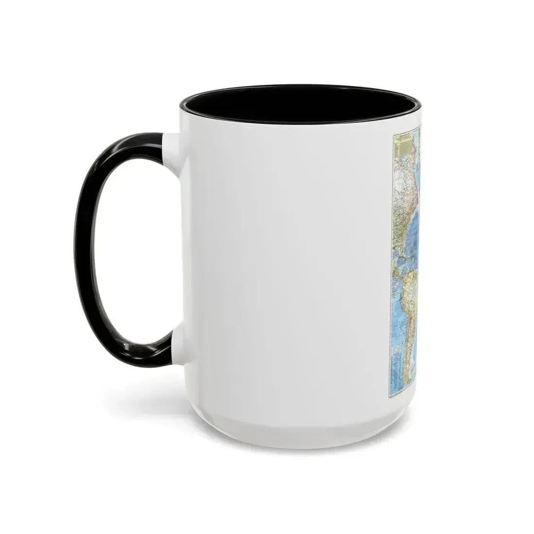 Atlantic Ocean (1955) (Map) Accent Coffee Mug - Go Mug Yourself