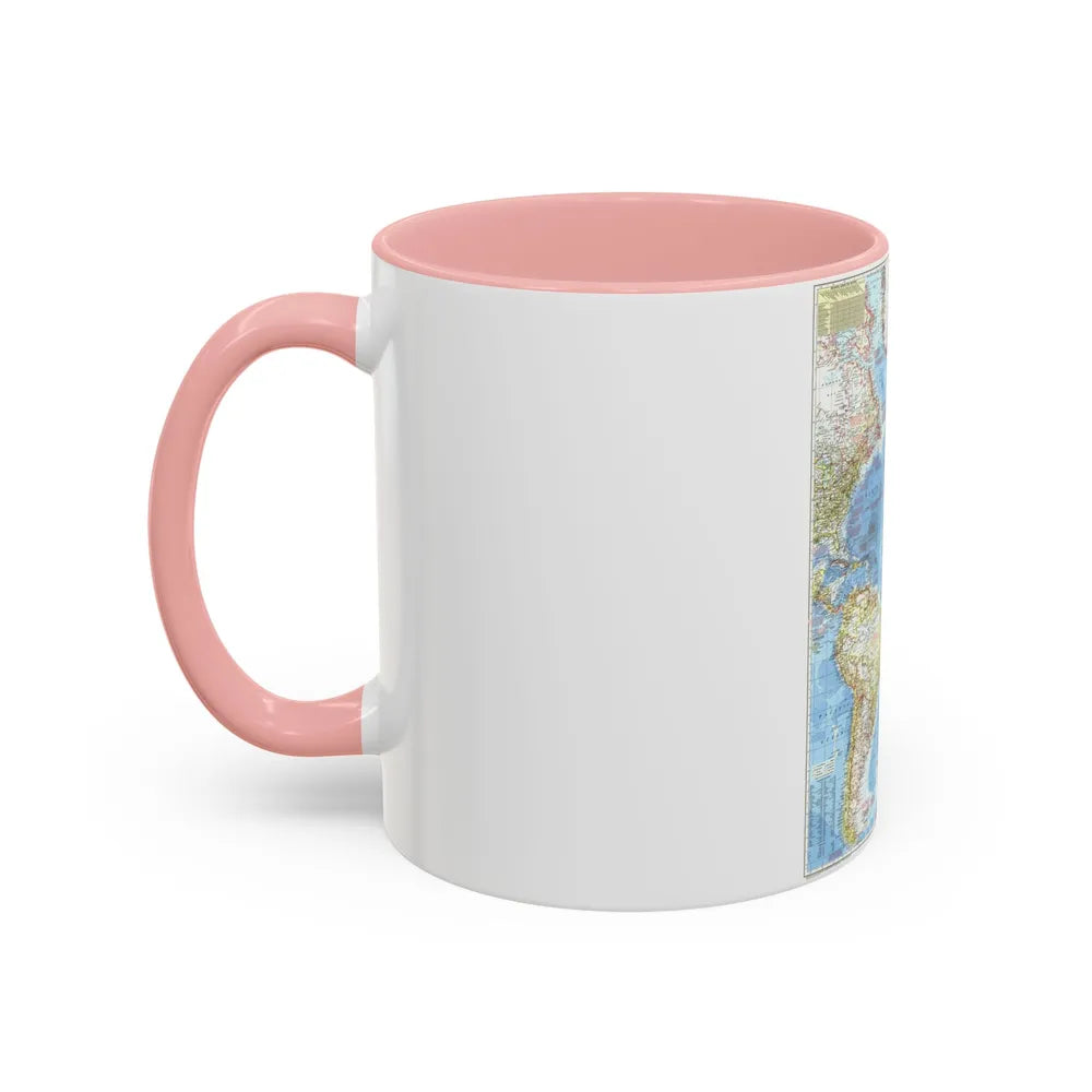 Atlantic Ocean (1955) (Map) Accent Coffee Mug-Go Mug Yourself