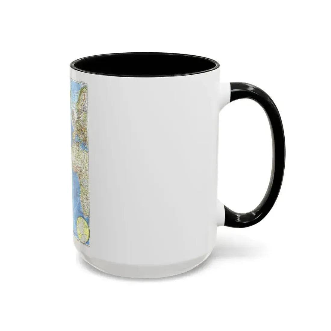 Atlantic Ocean (1955) (Map) Accent Coffee Mug - Go Mug Yourself