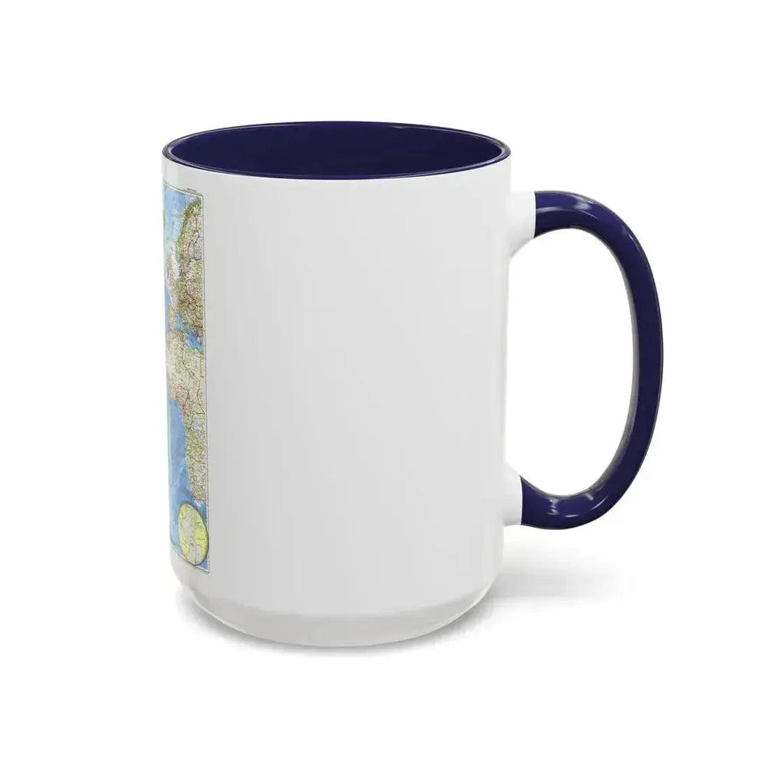 Atlantic Ocean (1955) (Map) Accent Coffee Mug - Go Mug Yourself