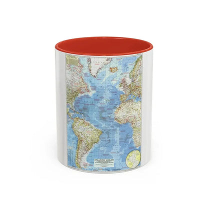 Atlantic Ocean (1955) (Map) Accent Coffee Mug - Go Mug Yourself
