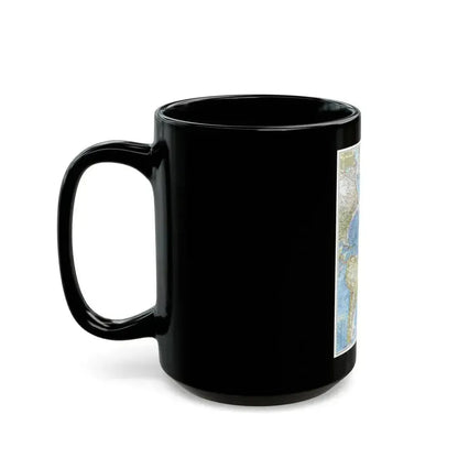 Atlantic Ocean (1955) (Map) Black Coffee Mug - Go Mug Yourself