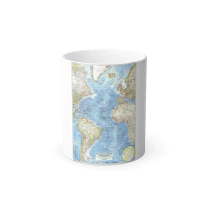 Atlantic Ocean (1955) (Map) Color Changing Mug 11oz Default Title - Go Mug Yourself