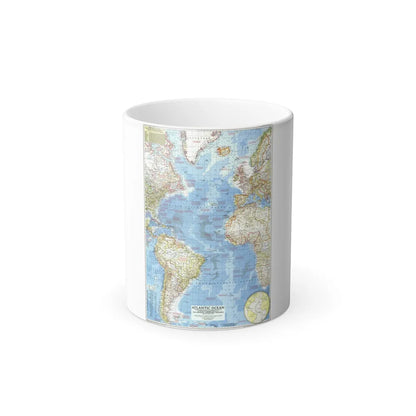 Atlantic Ocean (1955) (Map) Color Changing Mug 11oz-Go Mug Yourself