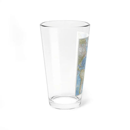 Atlantic Ocean (1955) (Map) Pint Glass 16oz-Go Mug Yourself