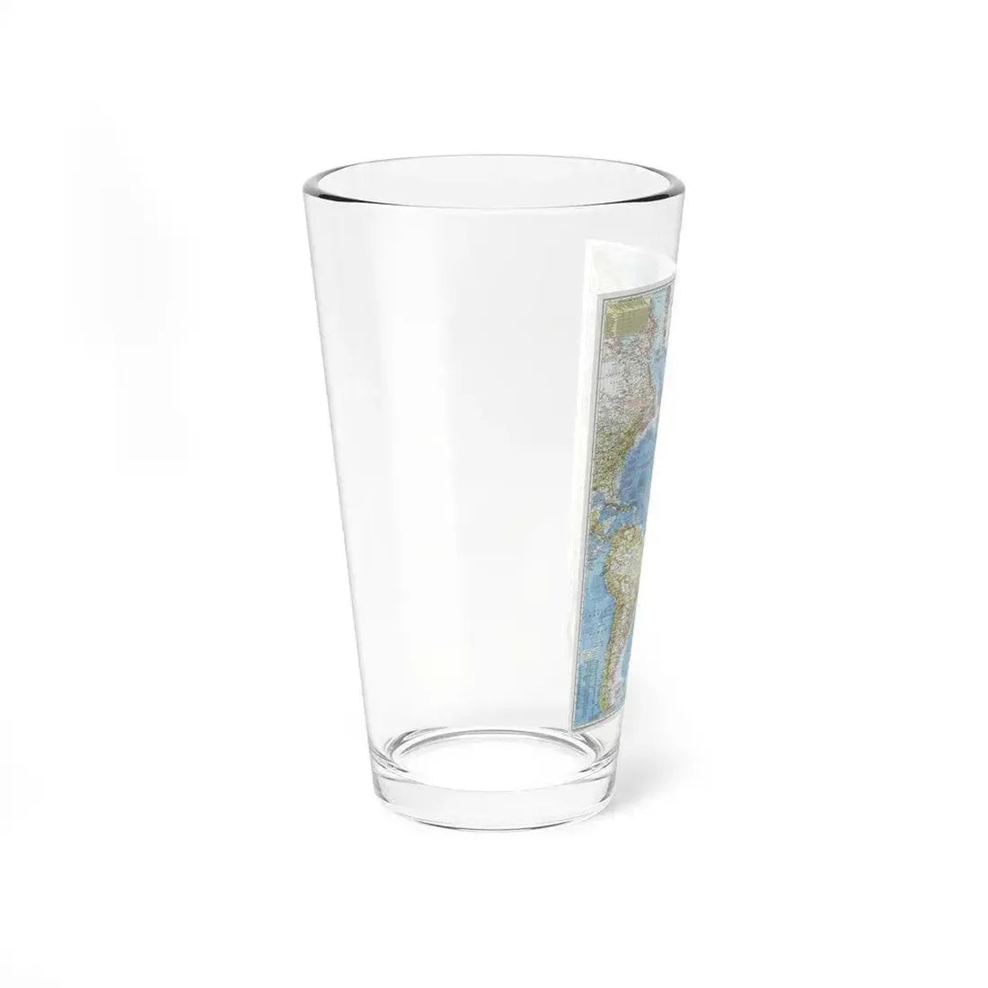 Atlantic Ocean (1955) (Map) Pint Glass 16oz - Go Mug Yourself