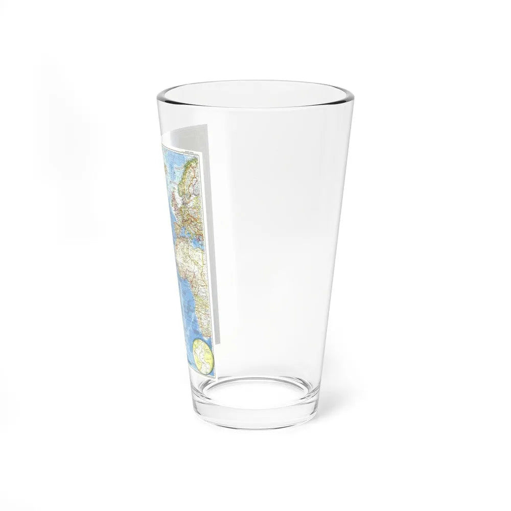 Atlantic Ocean (1955) (Map) Pint Glass 16oz-Go Mug Yourself