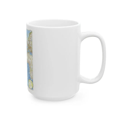 Atlantic Ocean (1955) (Map) White Coffee Mug-Go Mug Yourself