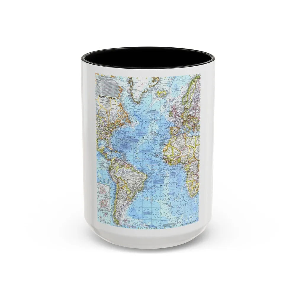 Atlantic Ocean (1968) (Map) Accent Coffee Mug-15oz-Black-Go Mug Yourself