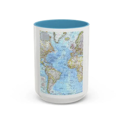 Atlantic Ocean (1968) (Map) Accent Coffee Mug 15oz Light Blue - Go Mug Yourself