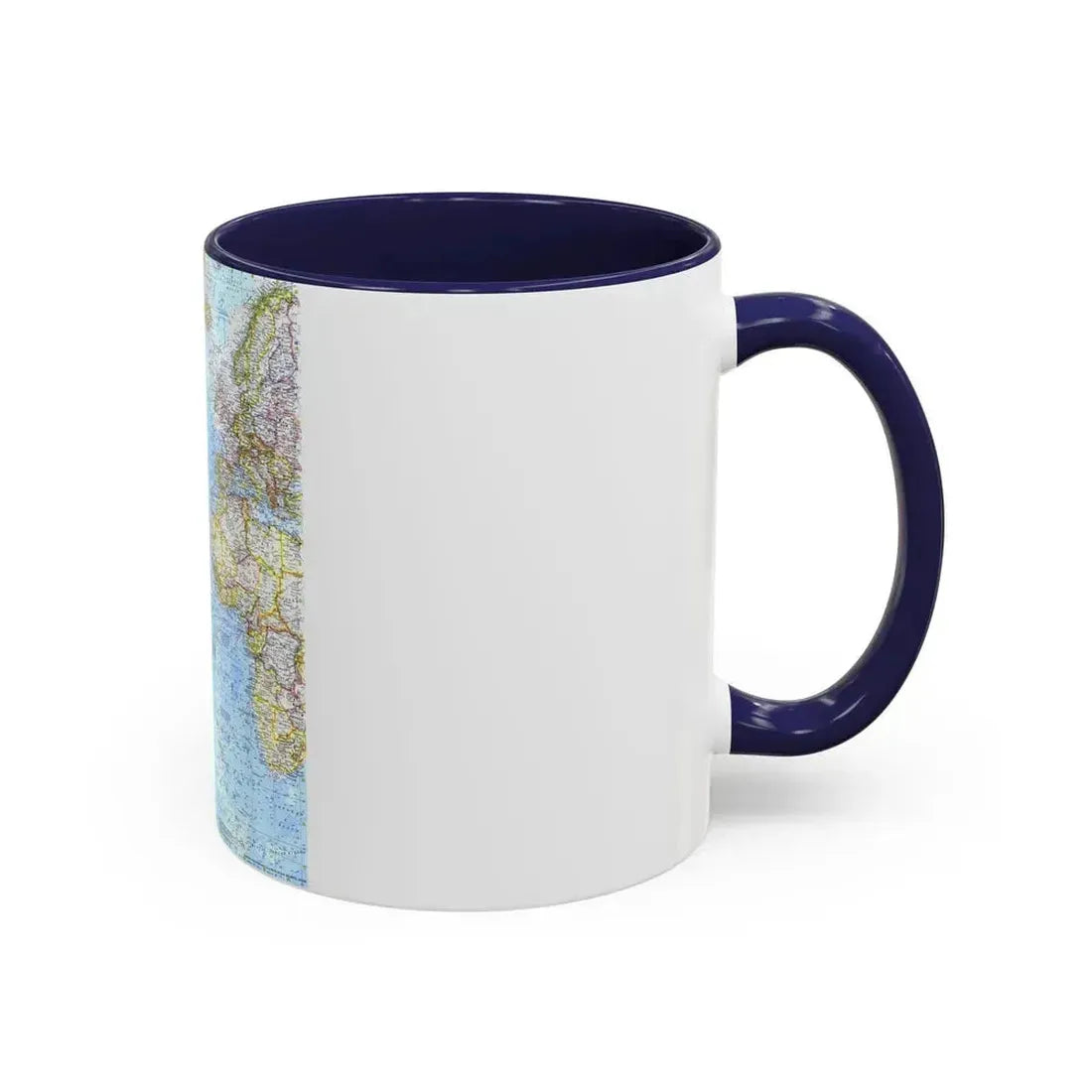 Atlantic Ocean (1968) (Map) Accent Coffee Mug - Go Mug Yourself