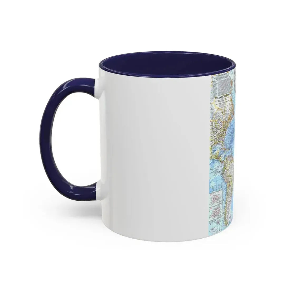 Atlantic Ocean (1968) (Map) Accent Coffee Mug - Go Mug Yourself