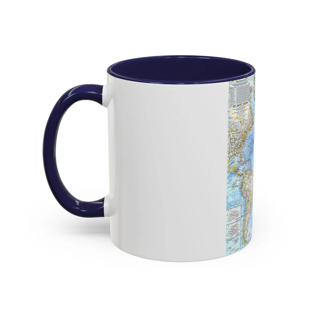 Atlantic Ocean (1968) (Map) Accent Coffee Mug-Go Mug Yourself