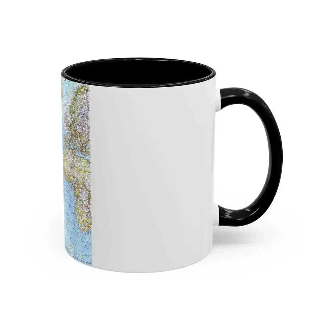Atlantic Ocean (1968) (Map) Accent Coffee Mug - Go Mug Yourself