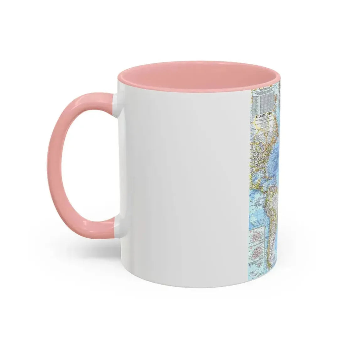 Atlantic Ocean (1968) (Map) Accent Coffee Mug - Go Mug Yourself